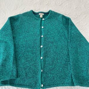 L.L. Bean Teal Women's Cardigan Sweater